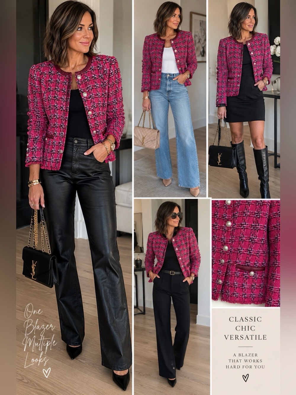 Black Label tweed blazer